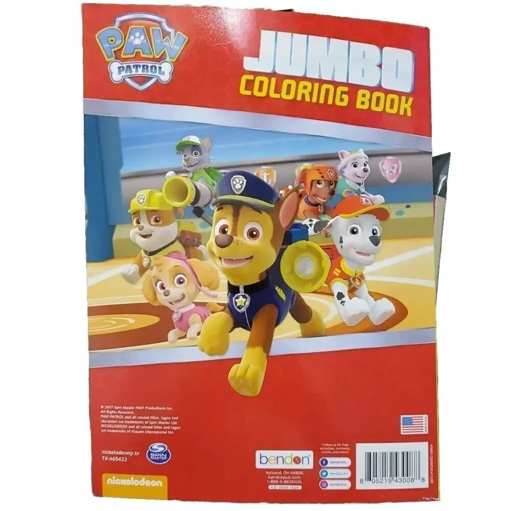 Nickelodeon - Paw Patrol - Pups lend paw - Jumbo Coloring Book